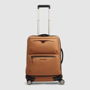 Trolley Cabina Piquadro Corner 2.0 A 4 Ruote Resistente All’Acqua 40x55x20 Bordeaux