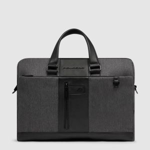 Borsa Da Lavoro Uomo Piquadro Porta Pc 15,6" In Tessuto Riciclato Con RFID Grigio