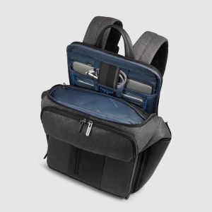 Zaino Da Viaggio Uomo Piquadro Porta PC 15,6" Brief In Pelle Compatibile EasyJet Grigio