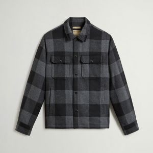 WOOL CHECK ALASKAN SHIRT JACK Grigio