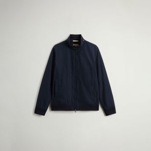 Giubotto Woolrich Uomo Spring lewis bomber Blu