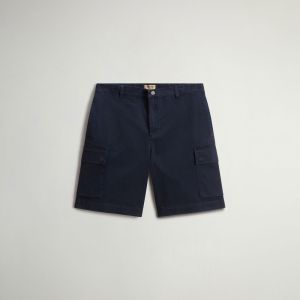 Pantaloni Woolrich Uomo Cotton twill cargo short gd Blu