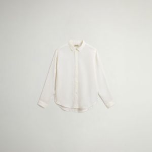 Camicia Woolrich Uomo Linen shirt Bianco