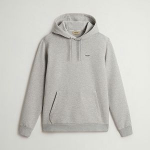 LOGO INTERLOCK HOODIE Grigio