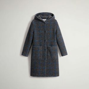 HOODED LONG GENTRY COAT Grigio