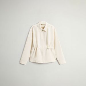 Camicia Woolrich Donna Lyocell linen overshirt Panna