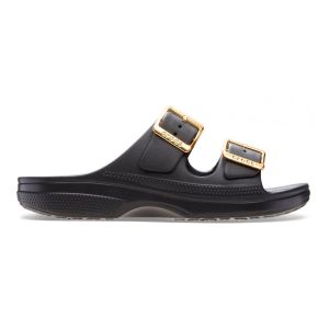 Crocs Saturday Metallic Buckle Sandalo Unisex Nero Nero