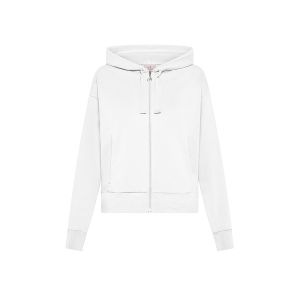 DEHA Stretch Full-Zip Hoodie Donna Bianco Bianco