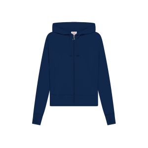DEHA Stretch Full-Zip Hoodie Donna Blu Blu