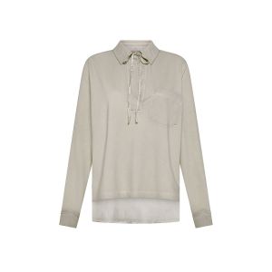 DEHA Fade Effect Satin Back Maglia Donna Beige Beige
