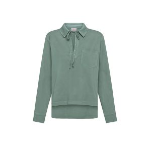 DEHA Fade Effect Satin Back Maglia Donna Verde Verde