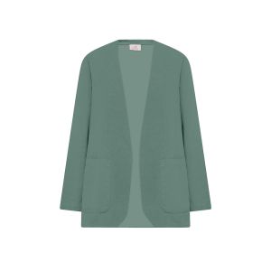 DEHA Satin Back Linen Blazer Donna Verde Verde