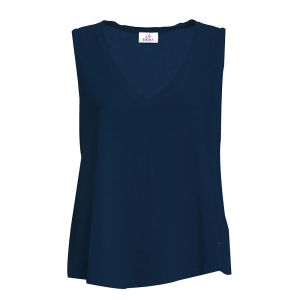 DEHA Flamme' Flowy Top T-shirt Donna Blu Blu