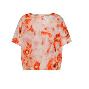 DEHA Allover Cotton Muslin Top T-shirt Donna Multicolor Multicolor