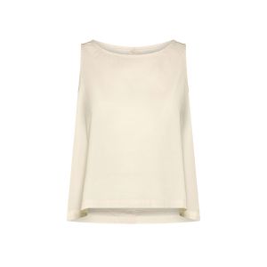 DEHA Flared Stretch Poplin Tank T-shirt Donna Beige Beige