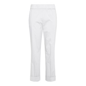 DEHA Poplin Straight Pants Donna Bianco Bianco