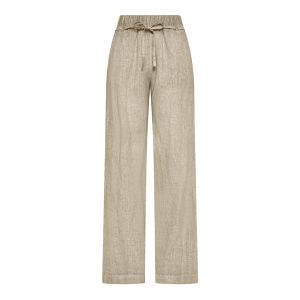 DEHA Fade Effect Linen Straight Pantalone Donna Beige Beige