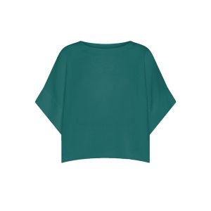DEHA Linen Wide Top T-shirt Donna Verde Verde