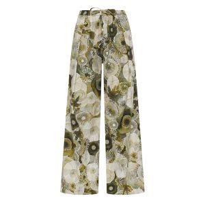 DEHA Allover Parachute Relaxed Pants Donna Verde Verde