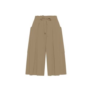 DEHA Pleated Lyocell Twill Skirts-Pants Donna Verde Verde