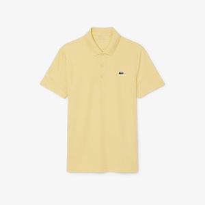 Polo Lacoste da uomo Tennis x Novak Djokovic Giallo