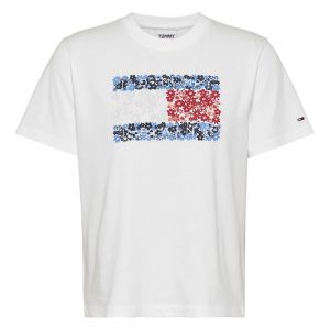 T-SHIRT RELAXED FLORAL F Bianco