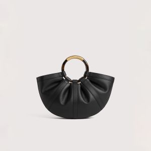 Borsa coccinelle handbag smooth leather da donna Nero