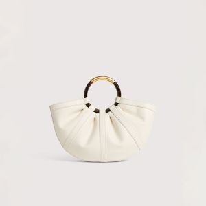 Borsa coccinelle handbag smooth leather da donna Beige