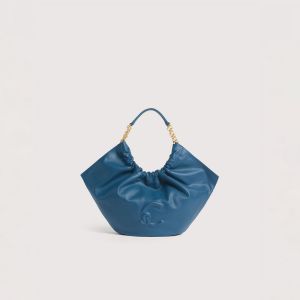 Borsa coccinelle handbag smooth leather da donna Blu