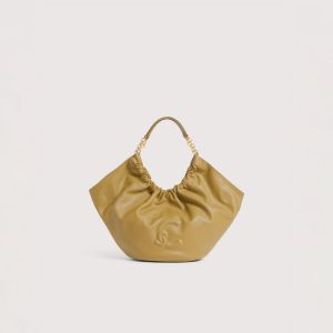 Borsa coccinelle handbag smooth leather da donna Verde