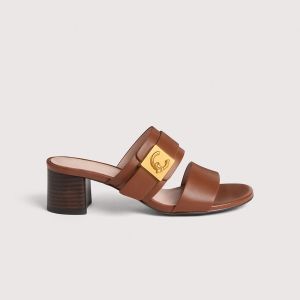 Sandali coccinelle hell sandal cow leather da donna Marrone