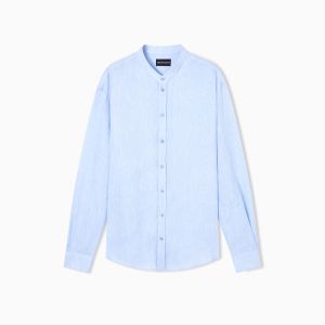 Emporio Armani - Camicia da Uomo Azzurro