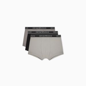 Emporio Armani Underwear Parigamba uomo pack 3 – Cotone elasticizzato e vestibilità confortevole Nero