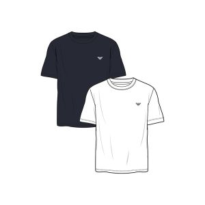 Emporio Armani Underwear T-shirt uomo pack 2 – Cotone elasticizzato e stile essenziale Blu