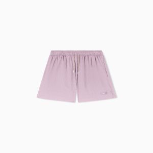 Emporio Armani Underwear Costume shorts uomo – Tessuto operato con coulisse e patch logata Grigio