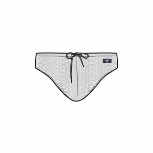 Emporio Armani Underwear Costume slip uomo – Tessuto riciclato operato con patch logata Bianco