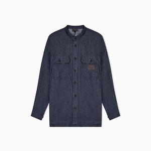 Emporio Armani - Camicia da Uomo Blu