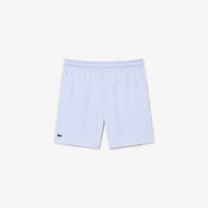 Shorts Lacoste da uomo da tennis elasticizzati Ultra Dry Azzurro