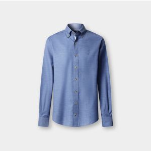 Camicia Hackett London Da Uomo Flannel Hbone Multi Blu