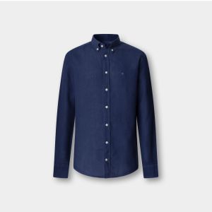 Camicia Hackett London Da Uomo Ess Gmd Linen Brpt Blu