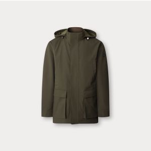 Giacca Hackett London Da Uomo Hooded Carcoat Verde