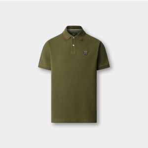 Polo Hackett London Da Uomo Heritage Badge Polo Verde