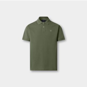Maglia Hackett London Da Uomo Slim Fit Logo Verde
