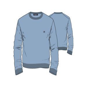 Hackett London Maglione Uomo Girocollo in Lana d’Agnello – Stile Classico ed Elegante Blu