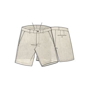 Pantaloni Hackett London Da Uomo Pd Linen Short Bianco