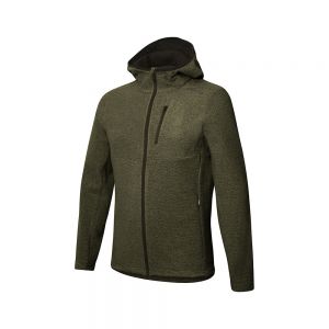 HOODED FULL ZIP JSY Beige