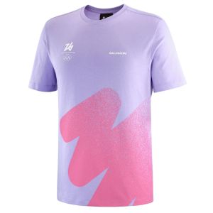 Salomon T-Shirt Unisex Big Logo Olimpiadi Invernali Milano Cortina 2026 Viola