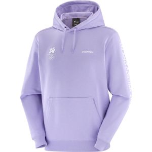 Salomon Felpa con Cappuccio Unisex Olimpiadi Invernali Milano Cortina 2026 Viola