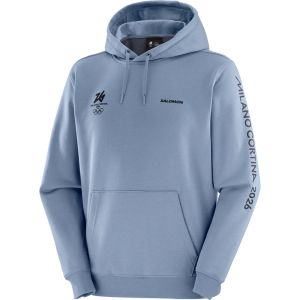 Salomon Felpa con Cappuccio Unisex Olimpiadi Invernali Milano Cortina 2026 Logo Blu