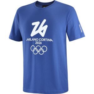 Salomon T-Shirt Unisex Olimpiadi Invernali Milano Cortina 2026 Blu
